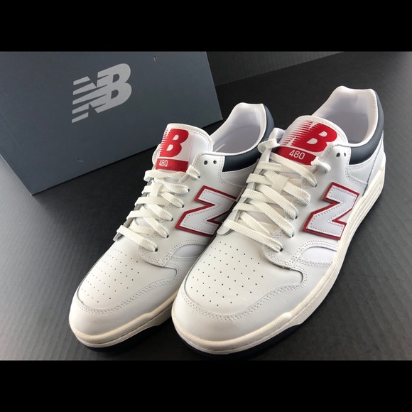 NEW Balance 480 BB480LWG White Navy Red Low 990 991 550 650 Harlow DS - Picture 4 of 13